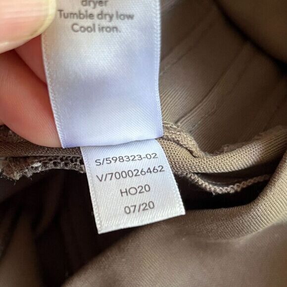 Athleta Delancey Moto‎ Tight Womens Leggings Size S Taupe Zip Ankle/Pockets Work - Picture 11 of 15